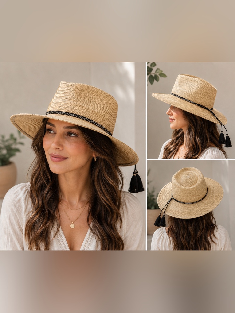 Sun Body Hats Women’s Telescope Hancrafted By Palm Leaves